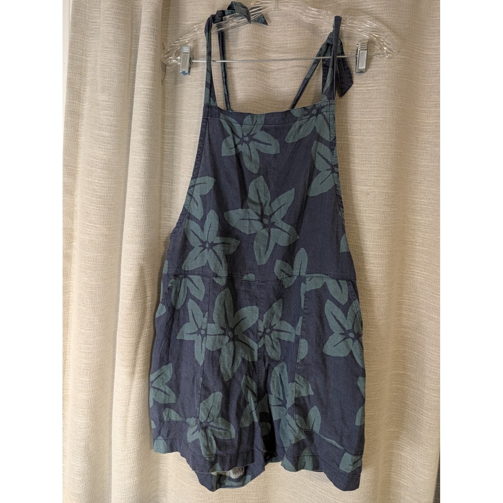 toad & co taj hemp shorterall Size M Navy Blue Floral